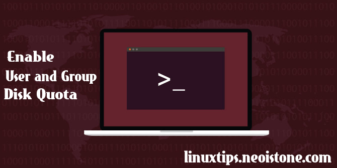 user and group disk quota